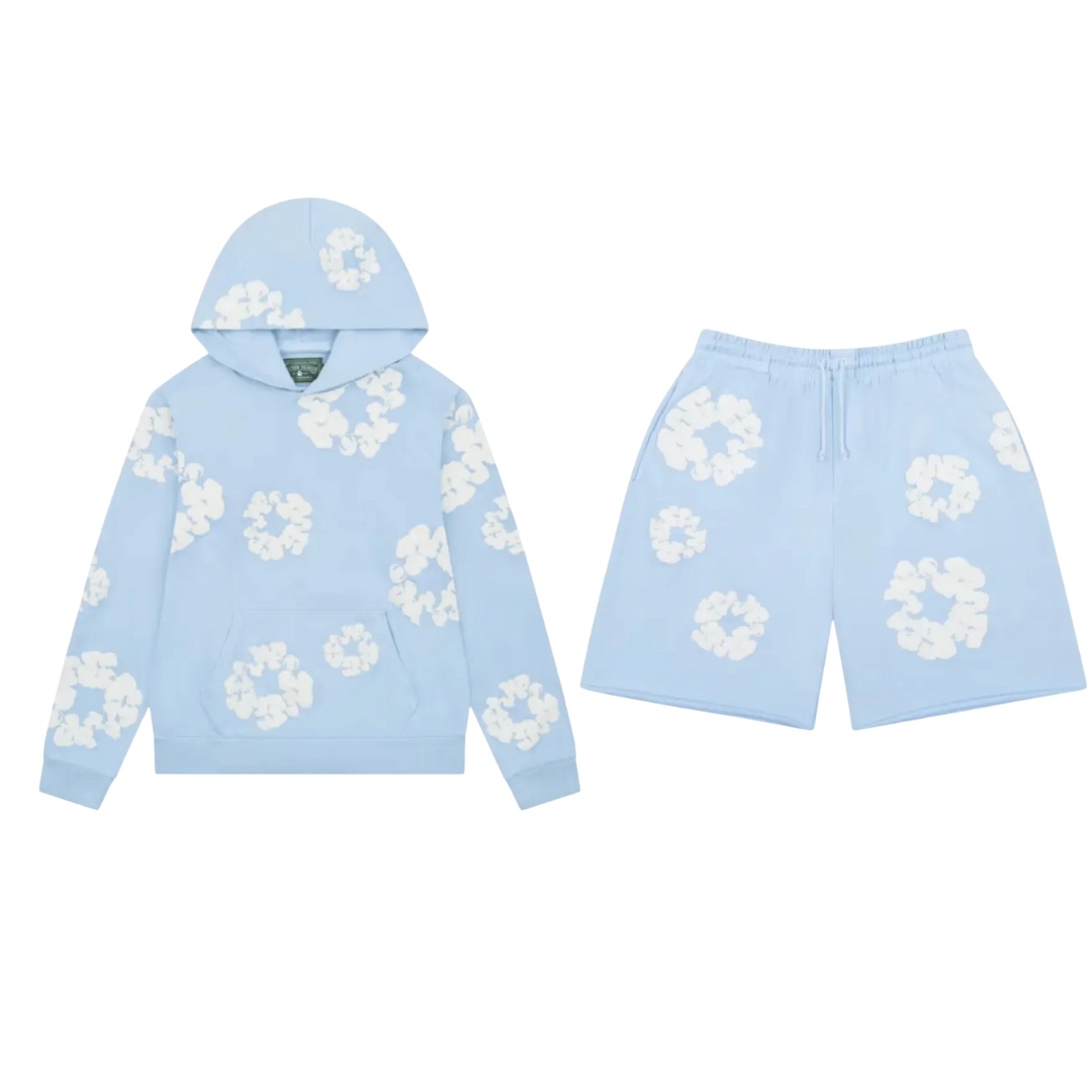 Conjunto Moletom Denim Tears - Azul