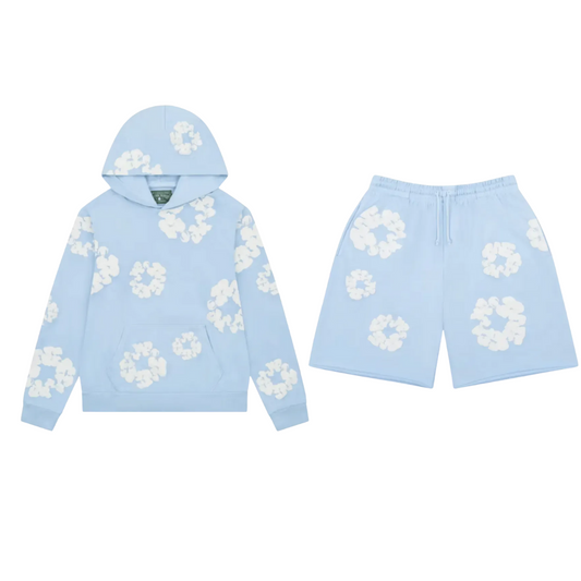 Conjunto Moletom Denim Tears - Azul