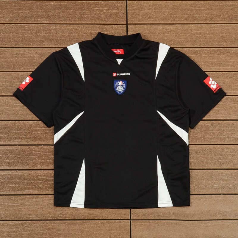 Camiseta Supreme Crest Soccer Jersey Black