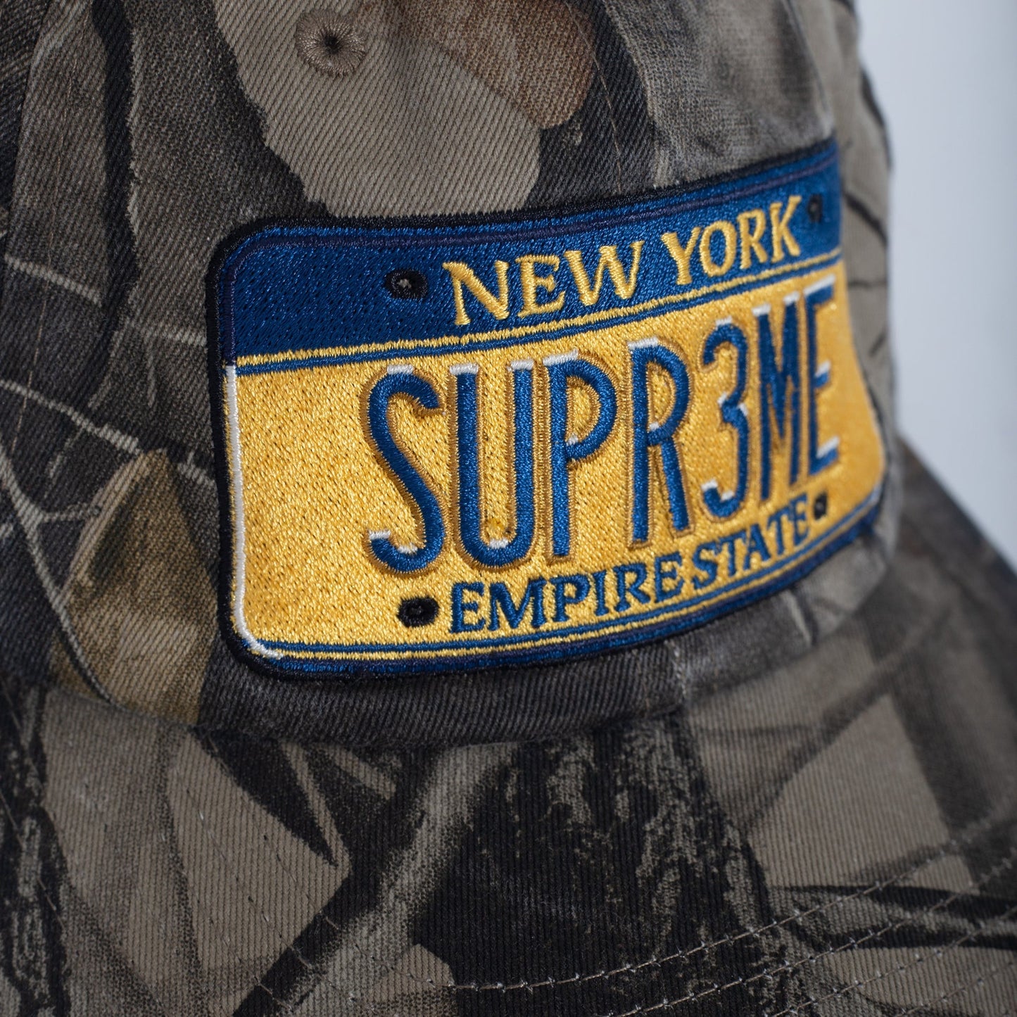 Bone Supreme License Plate Camo