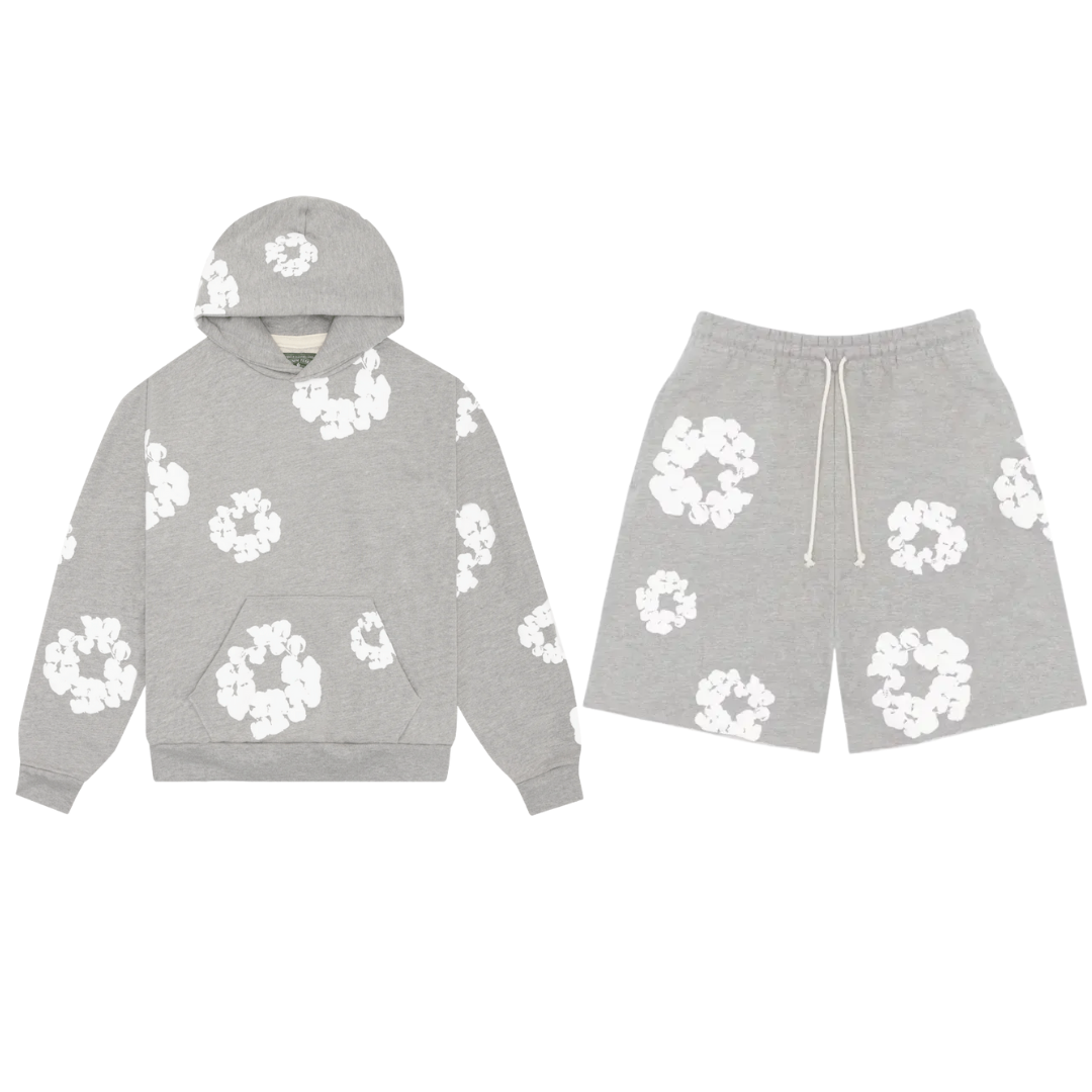 Conjunto Moletom Denim Tears - Cinza