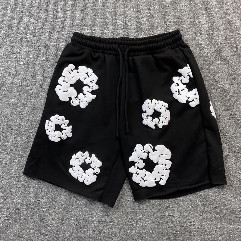 Shorts Denim Tears The Cotton Wreath Black